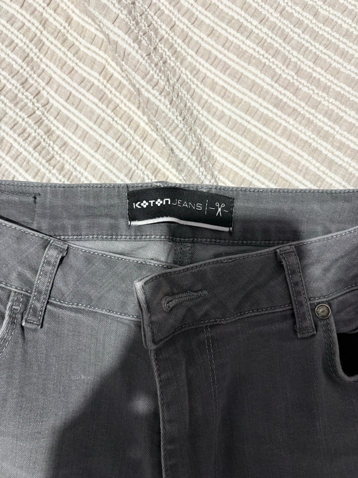 Gri Regular Fit Erkek Denim Pantolon - Görsel 2