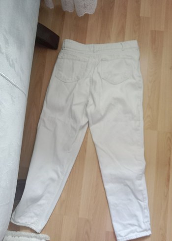 Trendyol & Milla Beyaz Midi Boy Regular Fit Kadın Kot Pantolon
