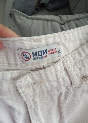 30 Beden Beyaz Midi Boy Regular Fit Kadın Kot Pantolon