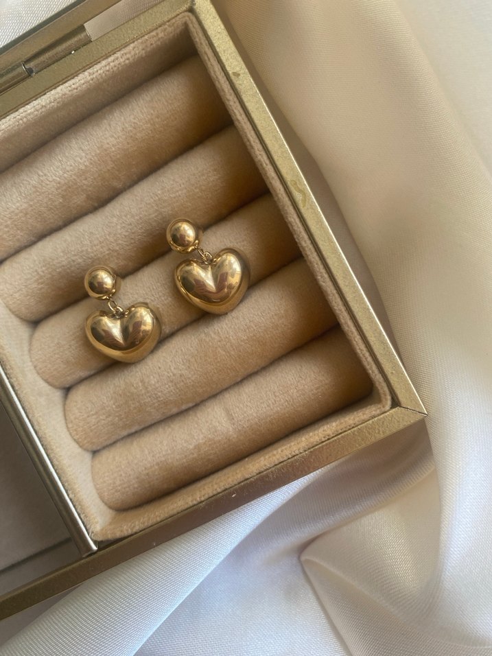 Pilili Midi Altın Küpe - Görsel 5