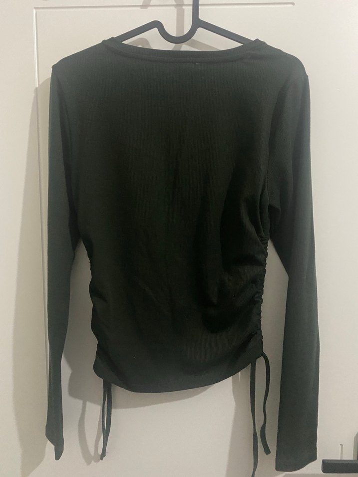 Siyah Uzun Kollu Kadın Bluz - Görsel 5