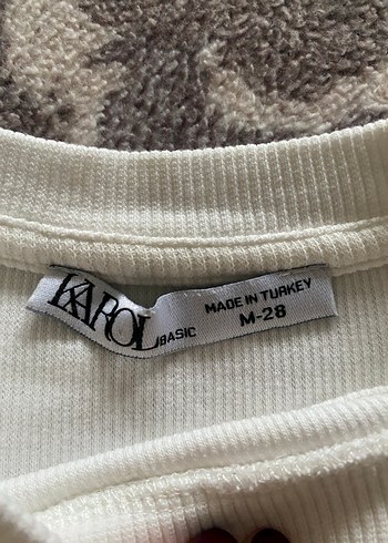 Beyaz Uzun Kollu Keten Kadın Tişört - Görsel 4