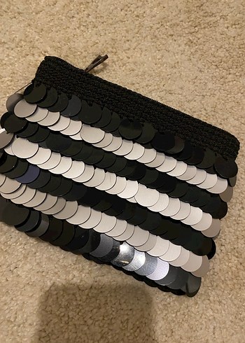 Gri Nakışlı Kadın Portföy Çanta - Görsel 4