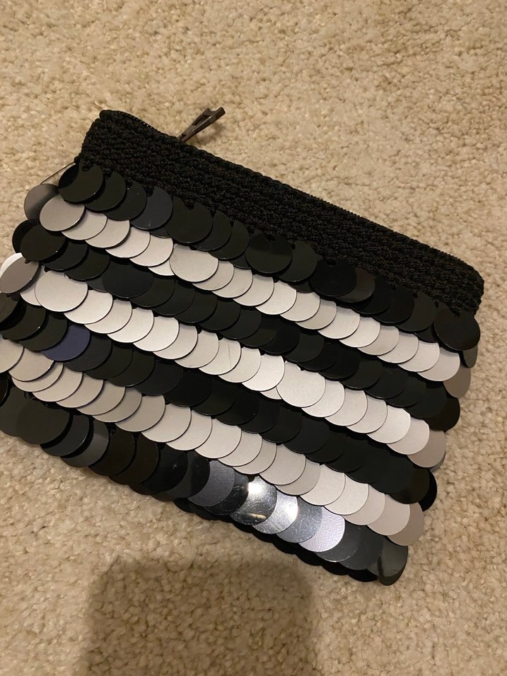 Gri Nakışlı Kadın Portföy Çanta - Görsel 4