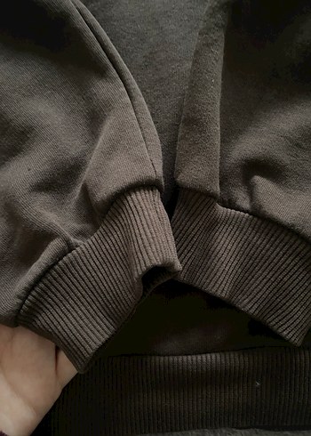 Kahverengi Kadın Uzun Kollu Sweatshirt - Görsel 8