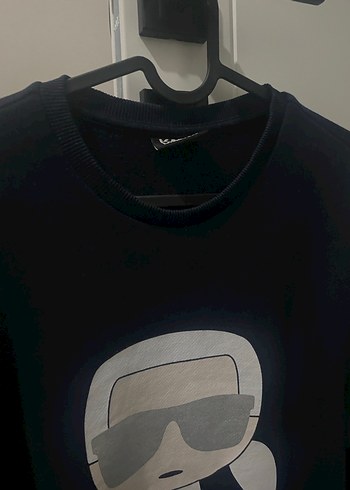 Erkek Siyah Baskılı Street Sweatshirt - Görsel 2