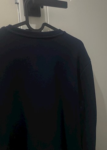 Erkek Siyah Baskılı Street Sweatshirt - Görsel 7