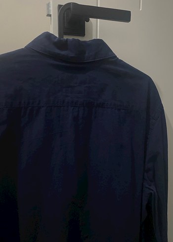 Erkek Lacivert Uzun Kollu Gömlek - Görsel 6