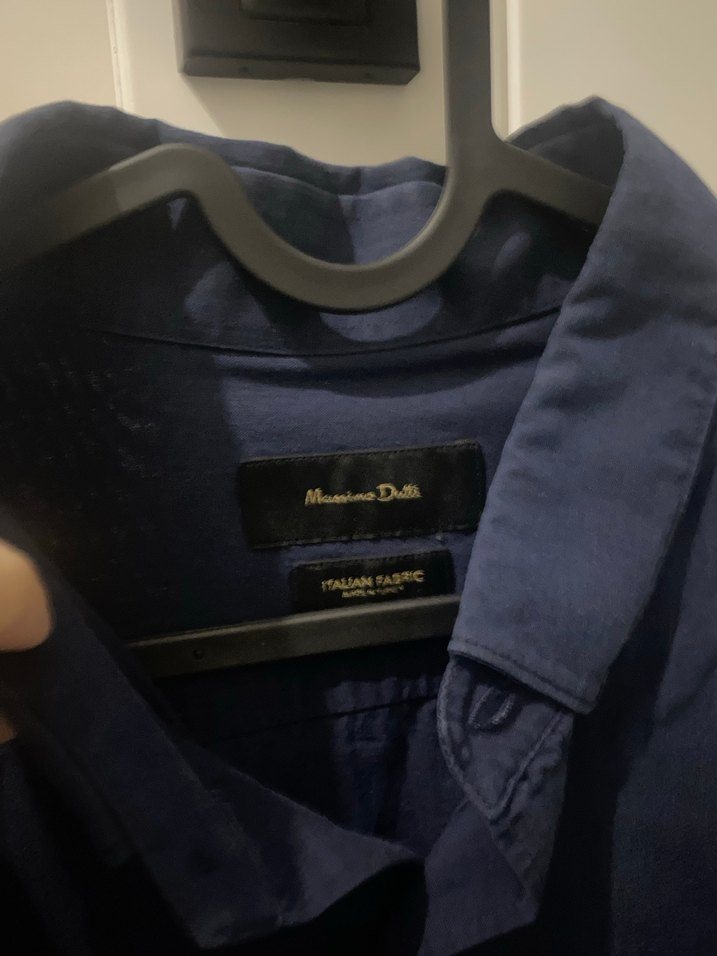 Erkek Lacivert Uzun Kollu Gömlek - Görsel 3