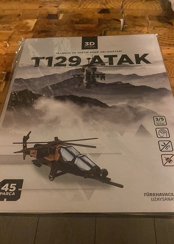 Beden 3D puzzle NMU-HÜRJET-ATAK-HÜR KUŞ - GÖKBEY Model Uçak Seti