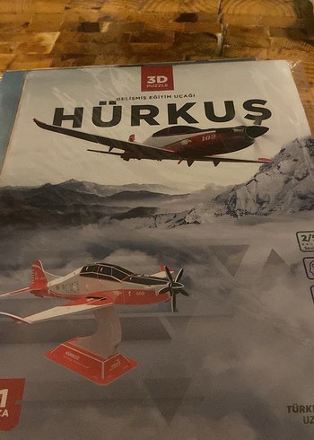 Beden Renk 3D puzzle NMU-HÜRJET-ATAK-HÜR KUŞ - GÖKBEY Model Uçak Seti