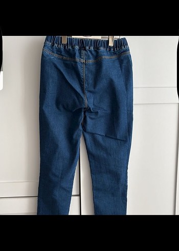 10 Yaş Beden mavi Renk Mavi Denim Normal Boy Pantolon
