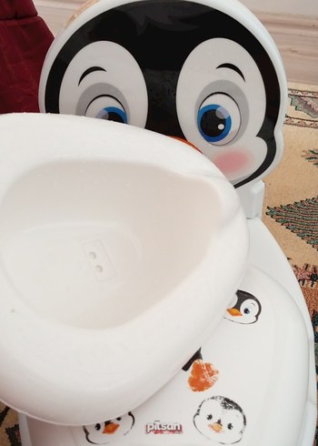  Beden Renkli Penguen Desenli Çocuk Tuvaleti