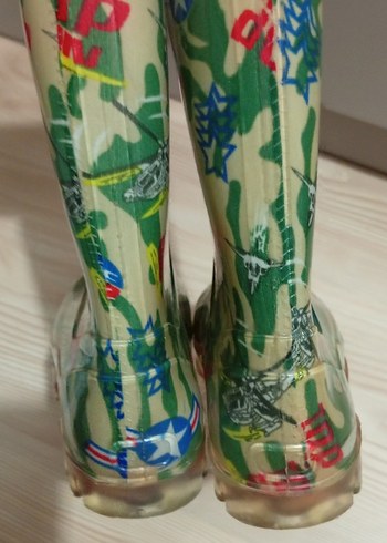 Renkli Bağcıksız  Yağmur Çizmesi - Görsel 3