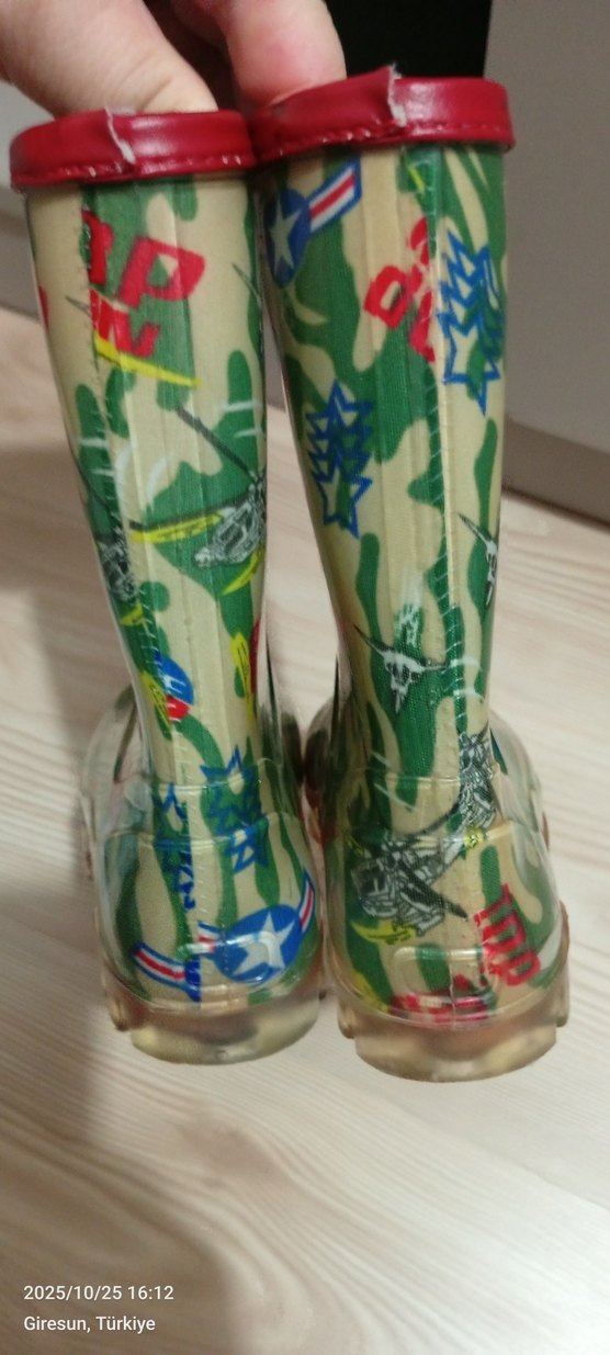 Renkli Bağcıksız  Yağmur Çizmesi - Görsel 3