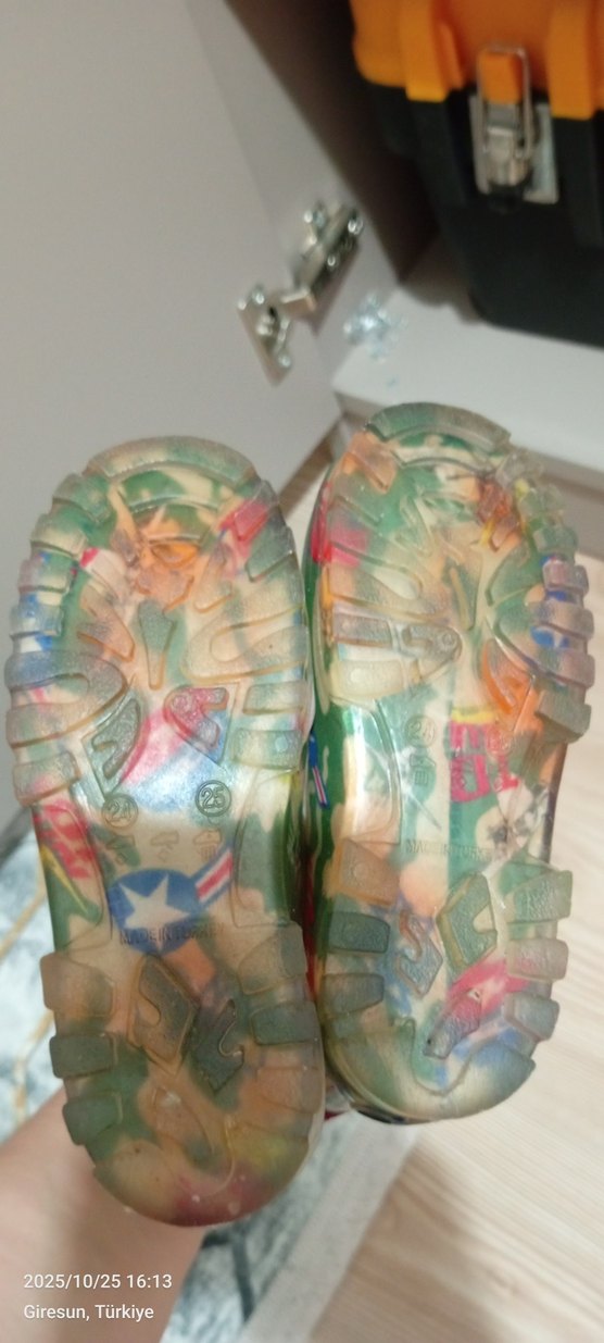 Renkli Bağcıksız  Yağmur Çizmesi - Görsel 4