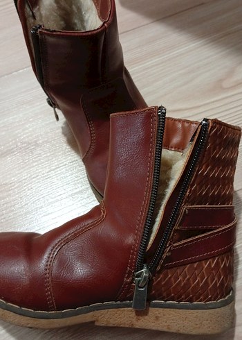 Kahverengi Deri Kürklü  Bot - Görsel 2