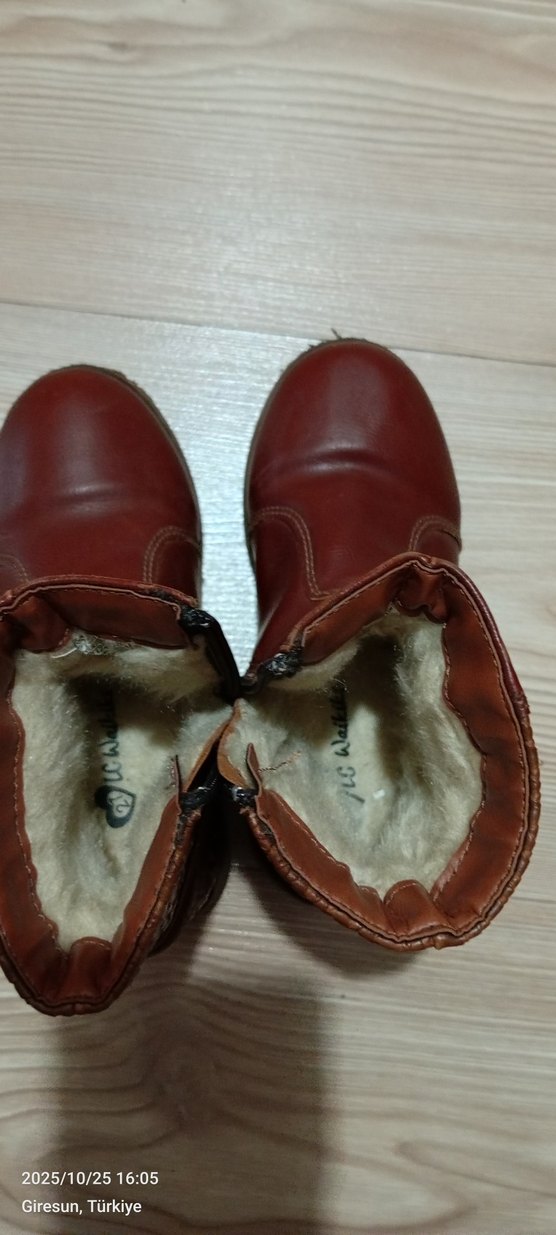 Kahverengi Deri Kürklü  Bot - Görsel 3