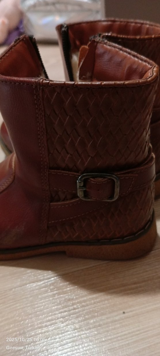 Kahverengi Deri Kürklü  Bot - Görsel 4