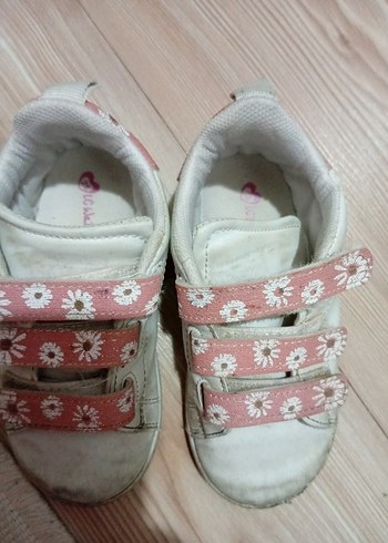 Kız Çocuk Pembe Cırt Cırtlı Spor Ayakkabı - Görsel 5