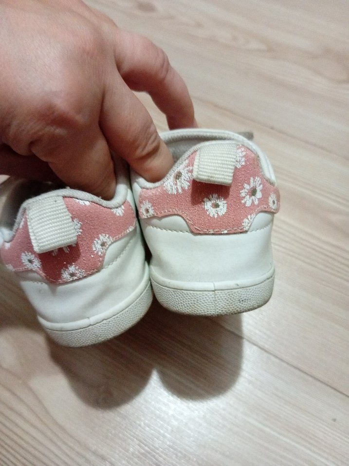 Kız Çocuk Pembe Cırt Cırtlı Spor Ayakkabı - Görsel 3