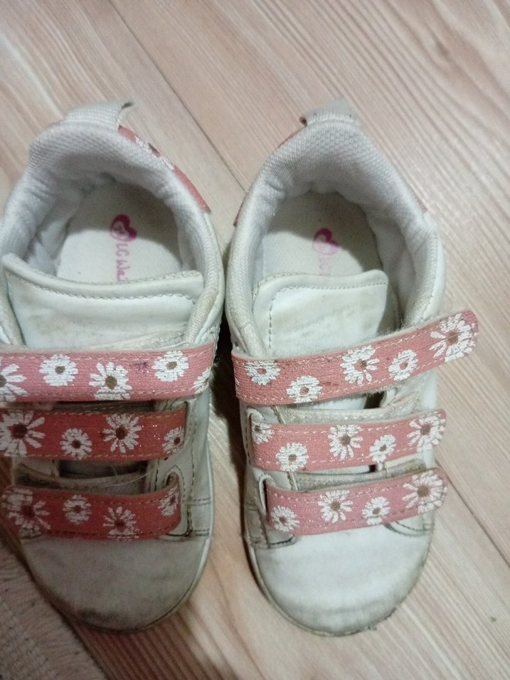 Kız Çocuk Pembe Cırt Cırtlı Spor Ayakkabı - Görsel 5