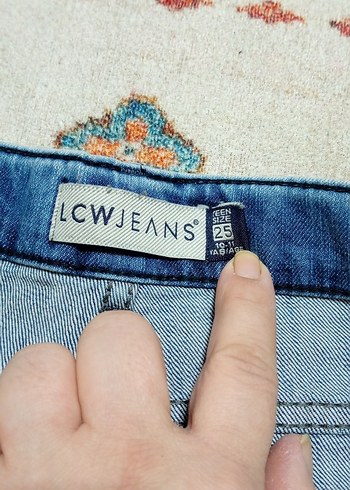 Gevşek Kesim Mavi Çocuk Kot Pantolon - Görsel 3