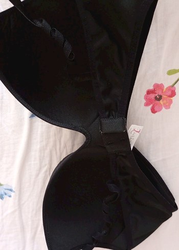 Siyah Minimalist Goth Sütyen - Görsel 2