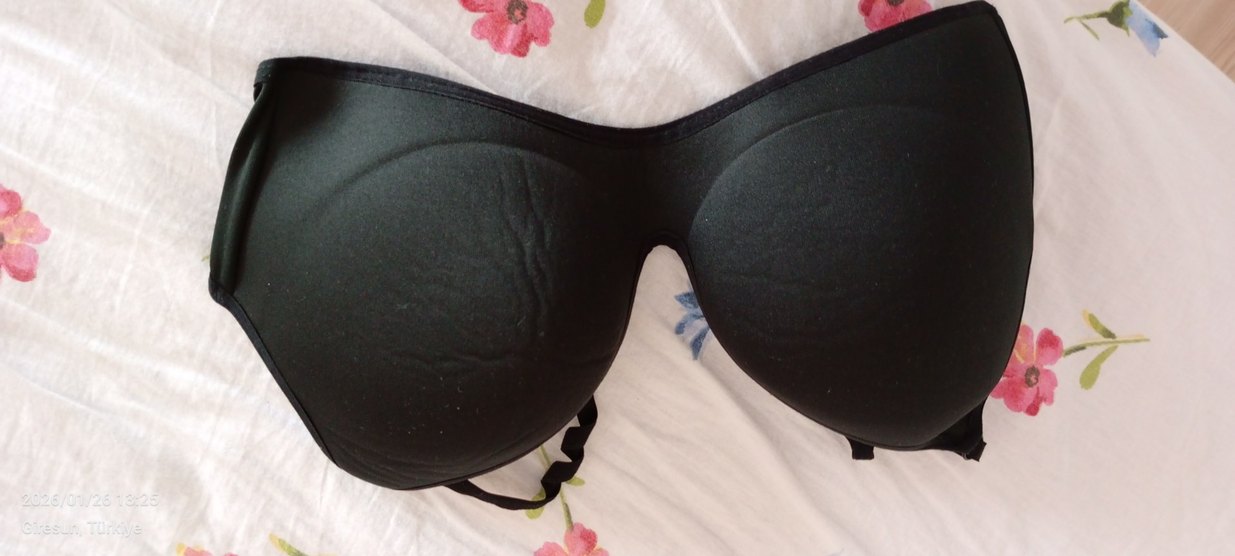 Siyah Minimalist Goth Sütyen - Görsel 4