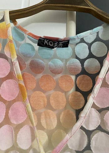 Renkli Bağlamalı Bohem Midi Pareo Plaj kıyafeti - Görsel 4