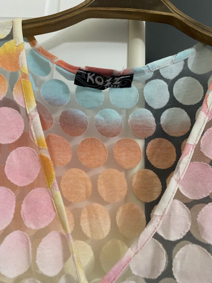 Renkli Bağlamalı Bohem Midi Pareo Plaj kıyafeti - Görsel 4