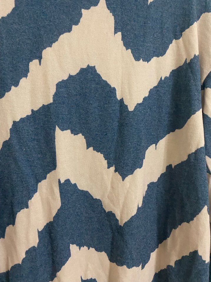 Kadın Mavi Gri Yüksek Yaka Batik Örgü Kazak Street one - Görsel 4