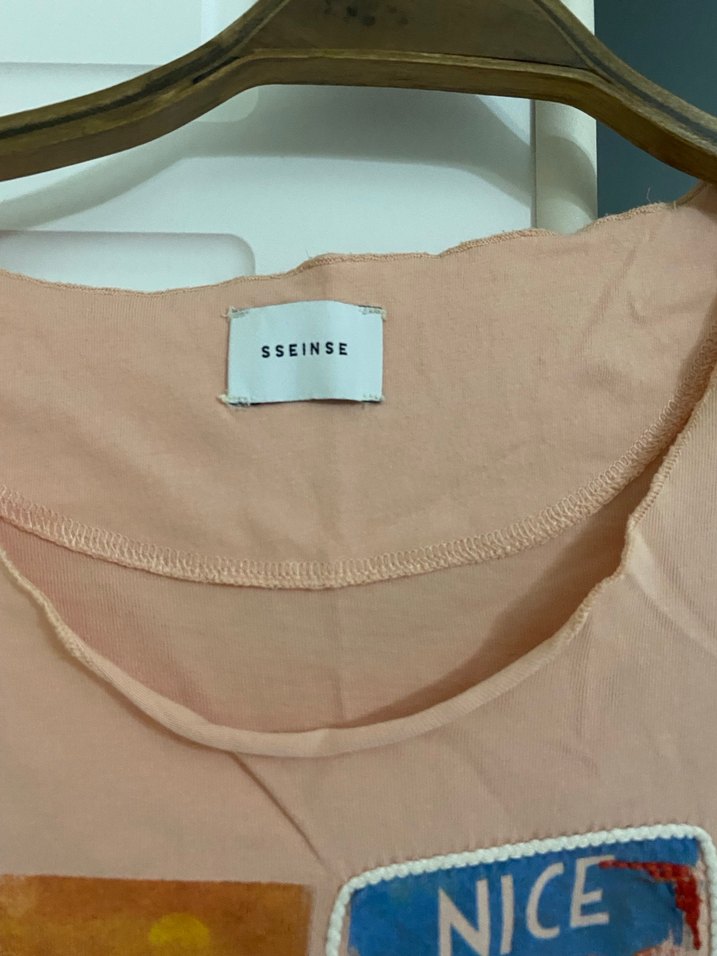 Pembe Baskılı Kadın Kısa Kollu Tişört - Görsel 3