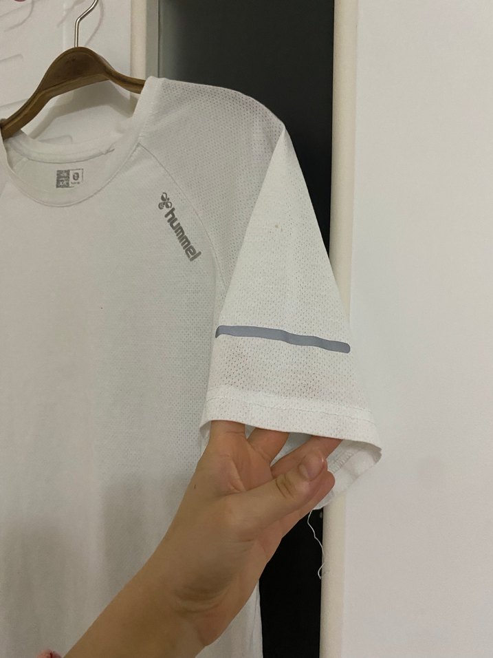 Erkek Gri Pamuklu Kısa Kollu Tişört Hummel - Görsel 4