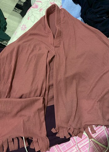 Mavi Örgü Kadın Bere - Görsel 4