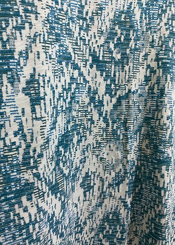 Mavi Batik Desenli Hamile Midi Tunik - Görsel 2