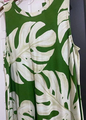 Yeşil Desenli Bohem Kadın Tulum - Görsel 2