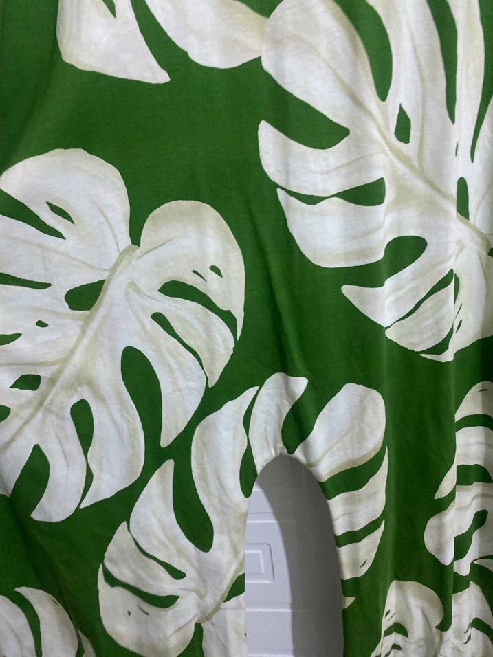 Yeşil Desenli Bohem Kadın Tulum - Görsel 4