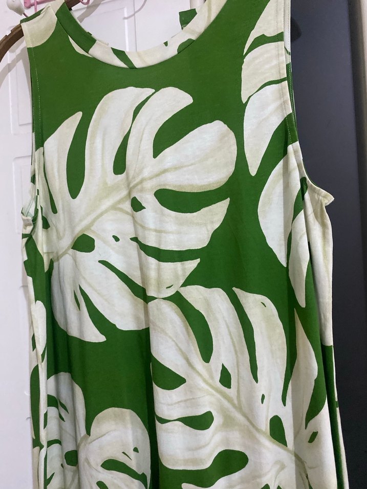 Yeşil Desenli Bohem Kadın Tulum - Görsel 2