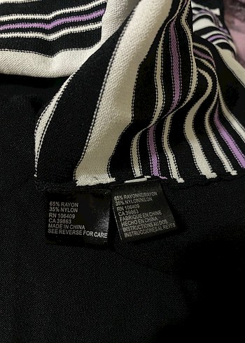 Kadın Mor Çizgili Kolsuz Bluz - Görsel 2