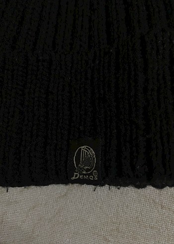 Siyah Örgü Yün Bere - Görsel 2