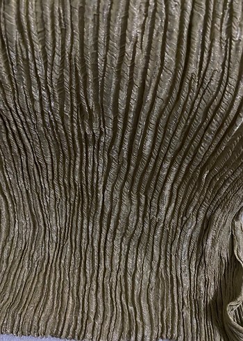 Bej Pileli Keten Kadın Şal - Görsel 4