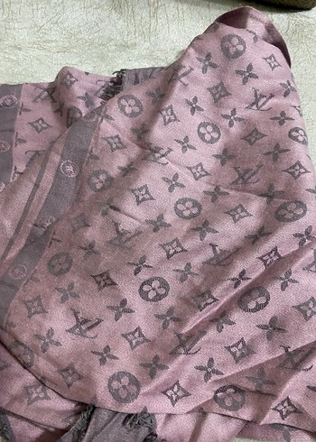 Drapeli Bohem Kadın Şal Bej Louis Vuitton - Görsel 2