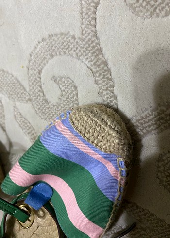 Kadın Çok Renkli BağcıklıSandalet - Görsel 3