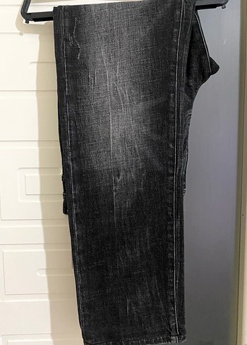 Siyah Erkek Dar Kesim Denim Pantolon - Görsel 3