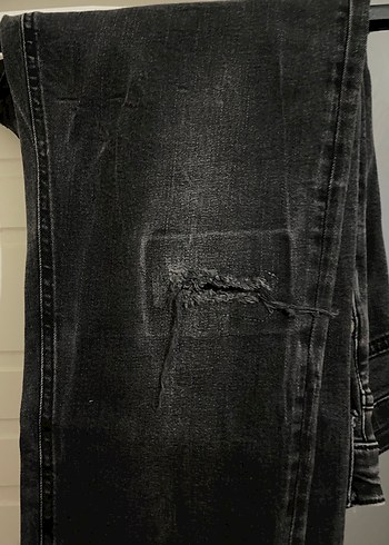 Gri Siyah Erkek Salaş Kot Pantolon Emporio Armani - Görsel 3