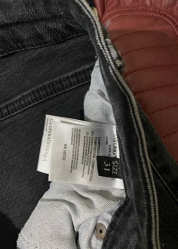 Gri Siyah Erkek Salaş Kot Pantolon Emporio Armani - Görsel 8