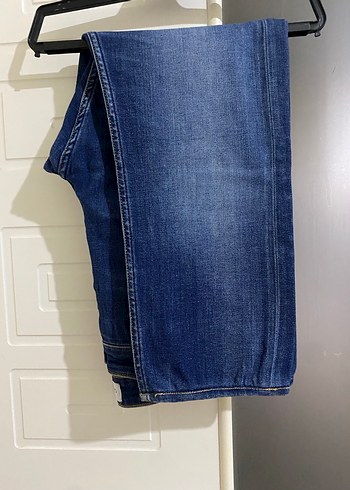 Lacivert Bol Kesim Denim Pantolon Calvin Clein - Görsel 2