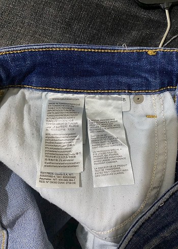 Lacivert Bol Kesim Denim Pantolon Calvin Clein - Görsel 9