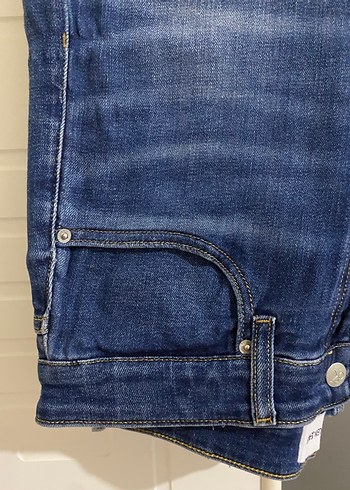 Lacivert Bol Kesim Denim Pantolon Calvin Clein - Görsel 6